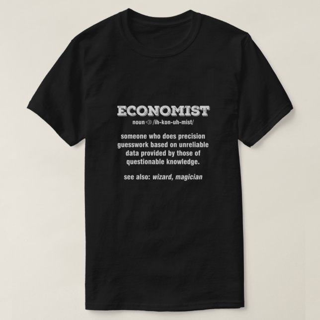 Camiseta Funny Economist Definition Econometrics Profesión (Diseño del anverso)