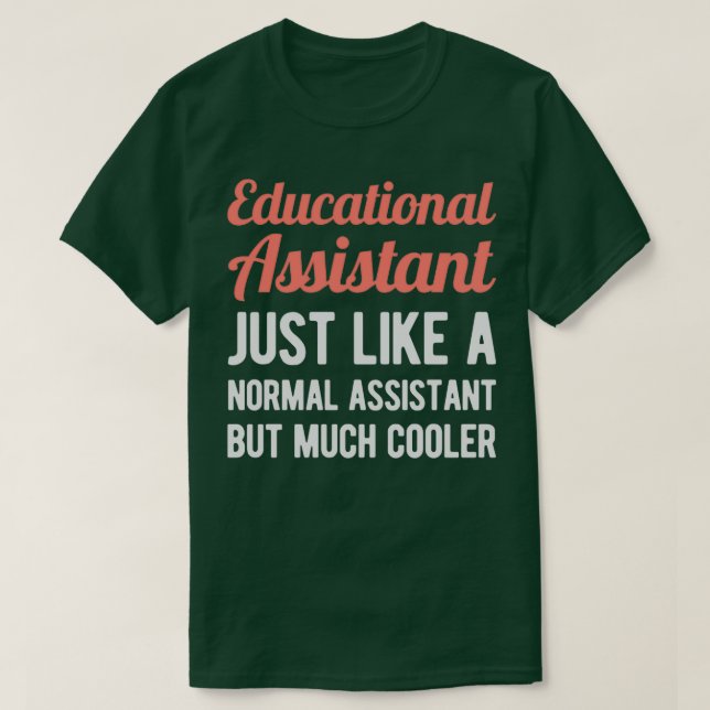 Camiseta Funny Educational Assistant (Diseño del anverso)