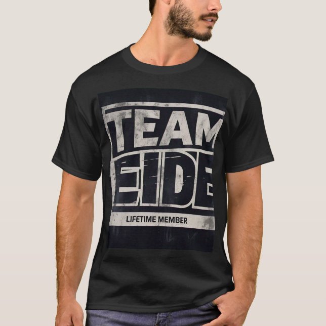 Camiseta Funny Eid Mens TShirt, miembro del equipo Eidi Lif (Anverso)