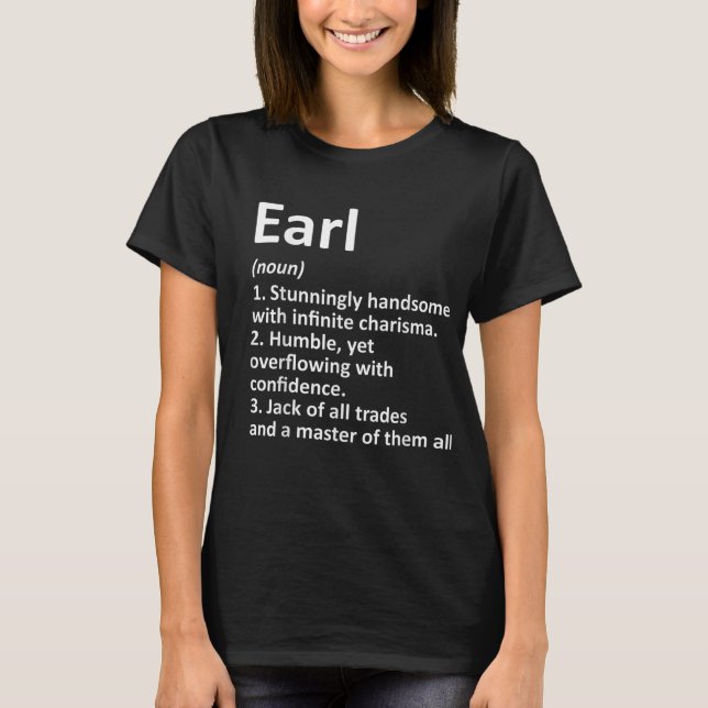 Camiseta Funny el nombre personalizado de la definición EAR (Anverso)