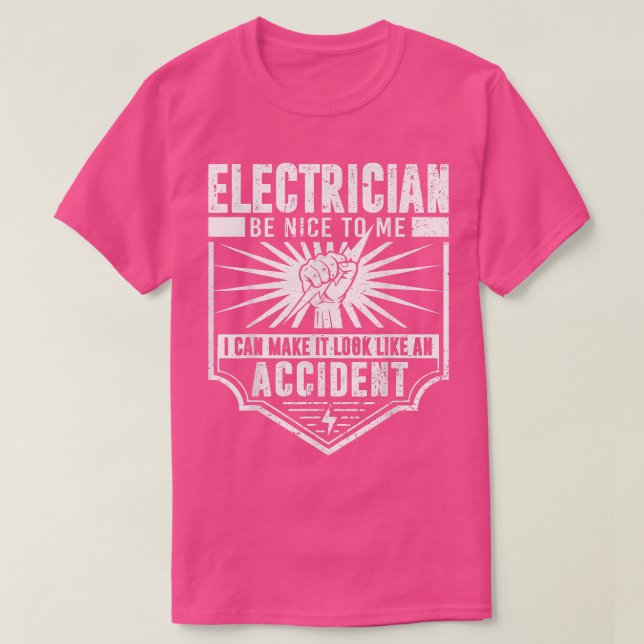 Camiseta Funny Electrician Art Men Women Work Electrical En (Diseño del anverso)