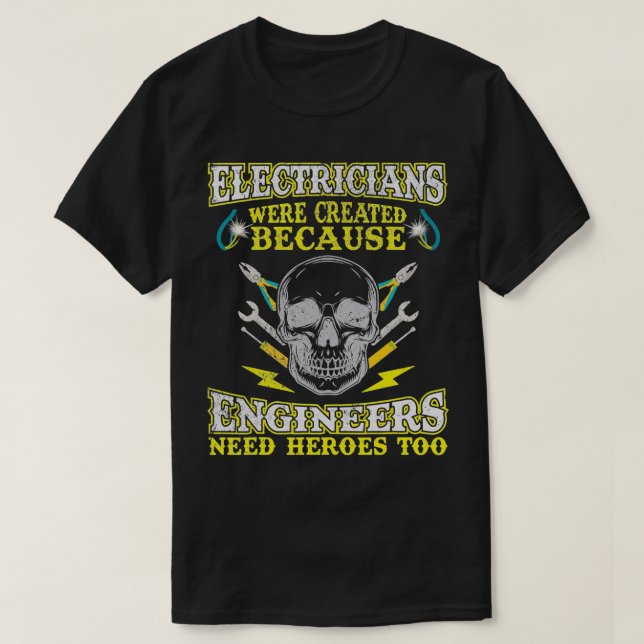 Camiseta Funny Electrician Electrical Engineer Lineman (Diseño del anverso)