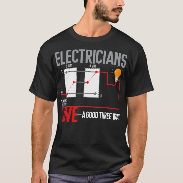 Camiseta Funny Electrician Pun (Anverso)