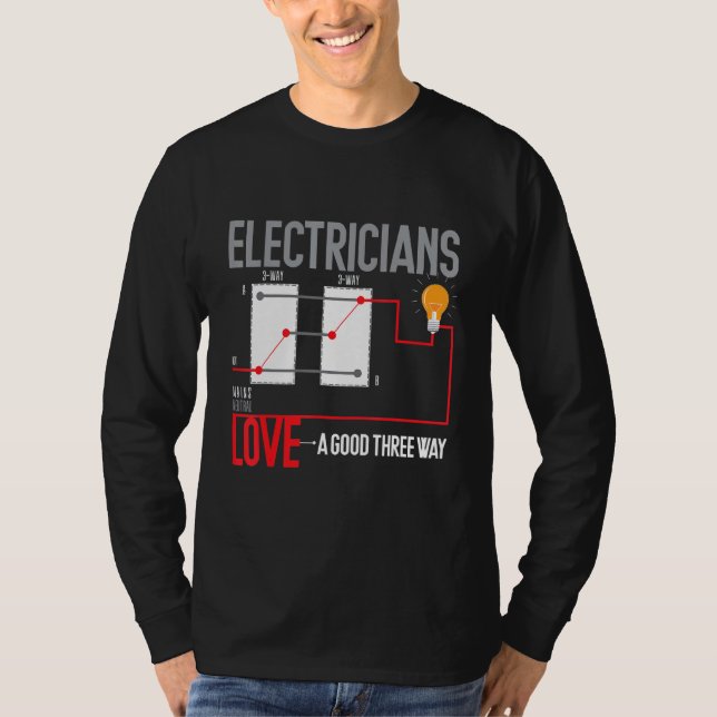 Camiseta Funny Electrician Pun (Anverso)