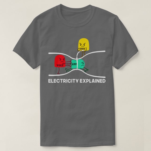 Camiseta Funny Electricity Explained Stuff I Teacher Nerd G (Diseño del anverso)
