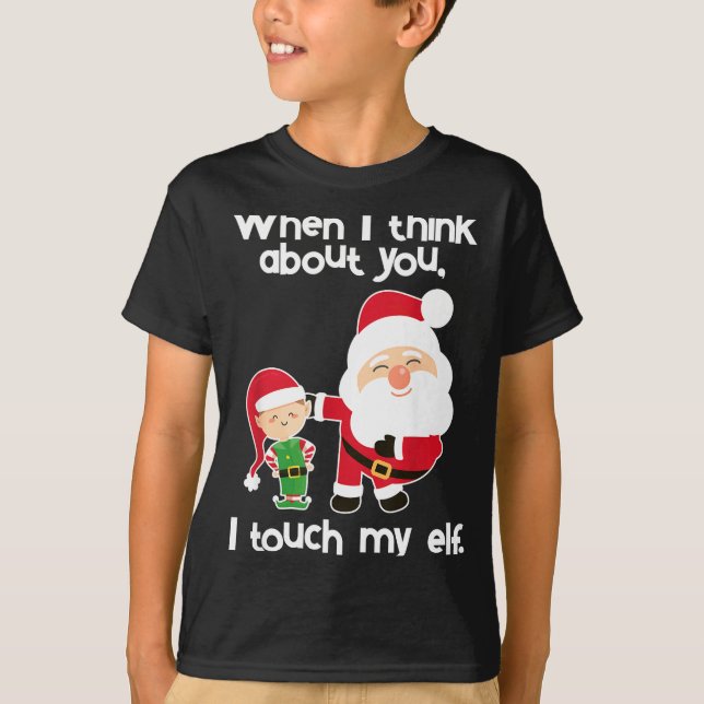 Camiseta Funny Elf Inappropriate Adult Humor Christmas Gift (Anverso)