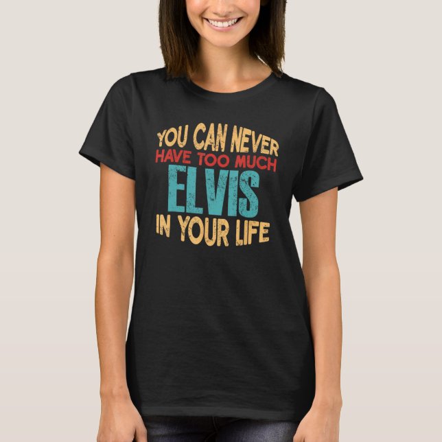 Camiseta Funny Elvis Personalized Tshirt Primer Name It Chi (Anverso)