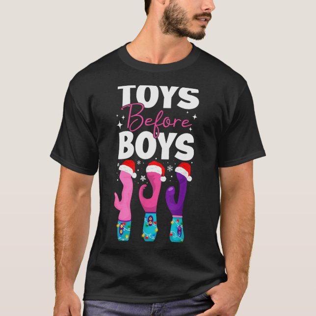 Camiseta Funny Embarring Toys Before Boys Fun Adult Humour  (Anverso)