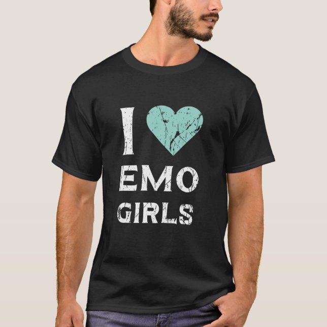 Camiseta Funny Emo Día de San Valentín De Citas Guay Para P (Anverso)
