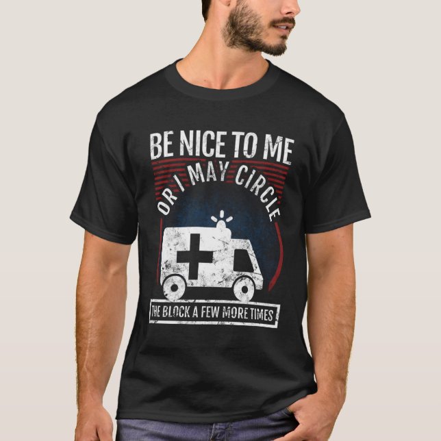 Camiseta Funny Emt Design Para Un Paramédico (Anverso)
