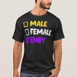 Camiseta Funny Enby Nonbinario LGBTQ Transgender