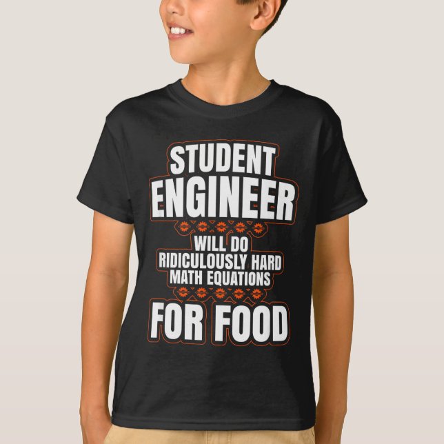 Camiseta Funny Engineer Engineering College Student S  (Anverso)