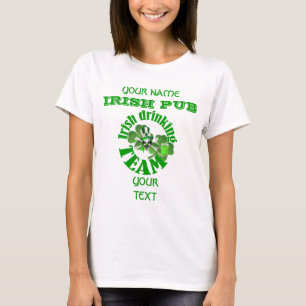 Camiseta Funny equipo irlandés de bebidas St Patrick's