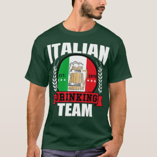 Camiseta Funny equipo italiano de bebidas Fiesta de cerveza