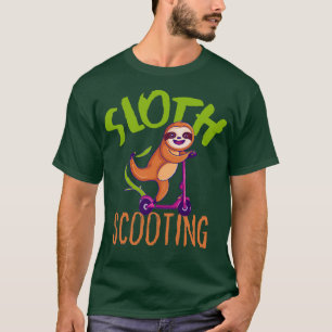 Camiseta Funny EScooter Cute Kawaii Sloth Drith Scooter 1