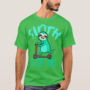 Camiseta Funny EScooter Cute Kawaii Sloth Drith Scooter 2