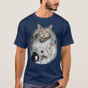 Camiseta Funny espacio astronauta para gatos Cosmic Kitten 