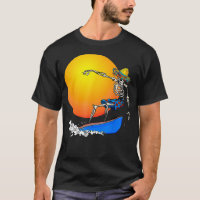 Funny Esqueleto Mexicano de Surf Sombrero