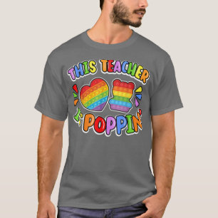 Camiseta Funny Este Profesor Es Poppin Guay Fidget Shape Po