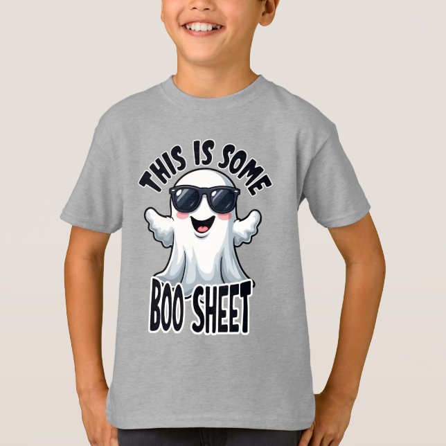 Camiseta Funny 'Esto Es Una Hoja De Boo' Fantasma Halloween (Anverso)