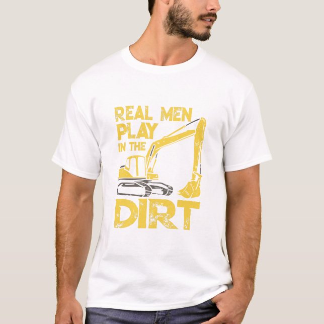 Camiseta Funny Excavator Construction (Anverso)