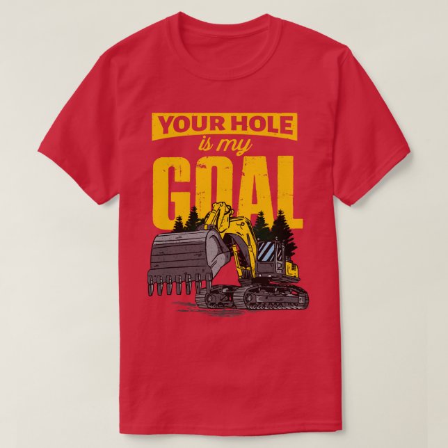 Camiseta Funny Excavator Heavy Machines Operator 13 (Diseño del anverso)