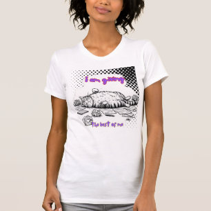 Camiseta Funny Exhausted Cat T-Shirt – Giving My Best