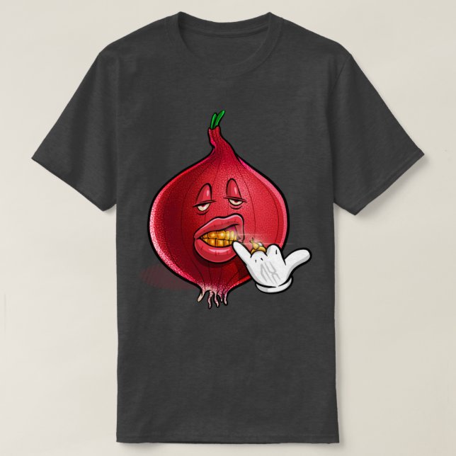 Camiseta Funny Expensive Gold Teeth Onion (Diseño del anverso)