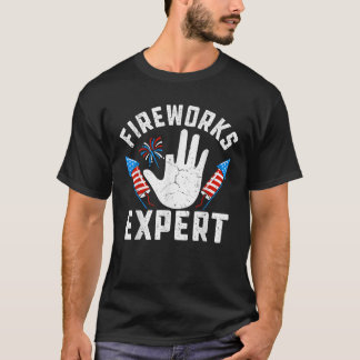 Camiseta Funny Experta Faltante En Fuegos Artificiales El 4