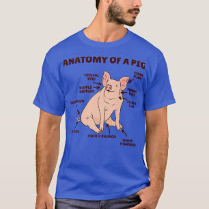 Camiseta Funny Explanation Of A Pig Anatomy of a pig Premiu
