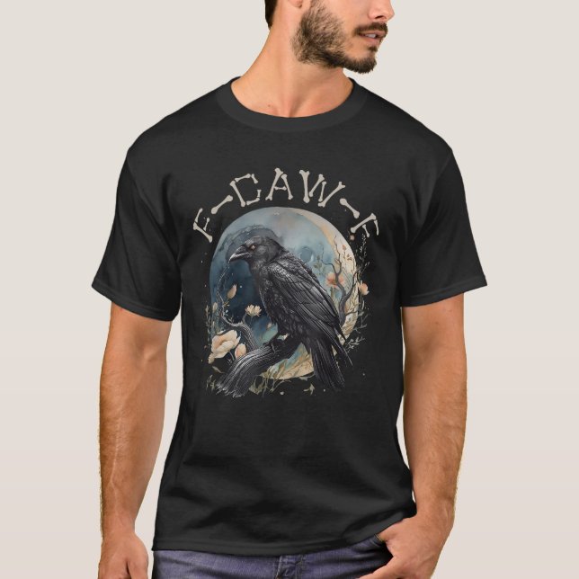 Camiseta Funny F-caw-f Black Crow Fcawf Black Crow (Anverso)