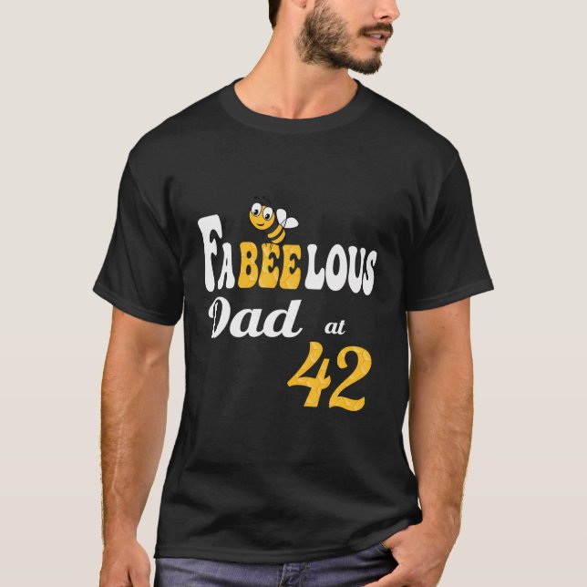 Camiseta Funny Fabeelous Dad Bee Honeycomb Daddy 4 (Anverso)