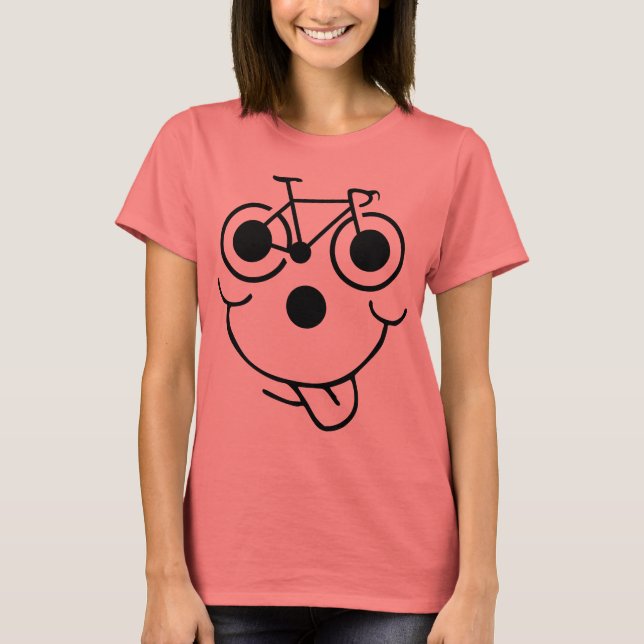 Camiseta Funny Face Bicycle (Anverso)