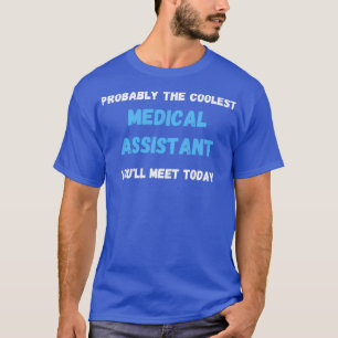 Camiseta Funny Faded Retro De La Asistente Médica Más Cómod