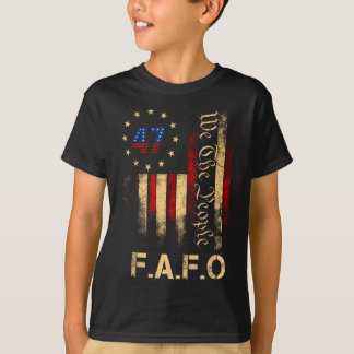 Camiseta Funny Fafo Trump Shirt President 47 Trump Fafo Ame