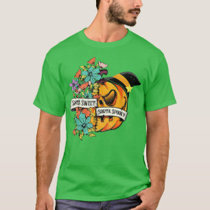 Camiseta Funny Fall Halloween Spooky Season Sorta Sweet Sor