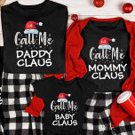 Camiseta Funny familia personalizada Claus Navidades Pajama<br><div class="desc">Prepárate para divertirte con nuestras divertidas camisetas de Pajama, Navidades de Claus de Familia Personalizada. Estos camisetas de Navidades familiares presentan un diseño lúdico con "Mama Claus", "Daddy Claus" y otros roles familiares, añadiendo un giro humorístico a las celebraciones de tu fiesta. Son perfectos para combinar camisetas de Navidades familiares...</div>