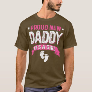 Camiseta Funny Family Gender Reveal Proud New Daddy It's A 