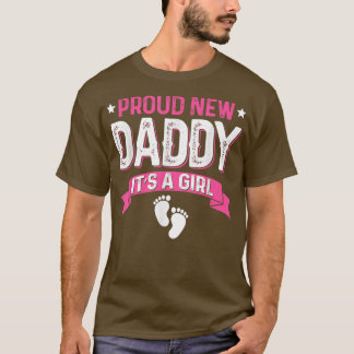 Camiseta Funny Family Gender Reveal Proud New Daddy It's A 