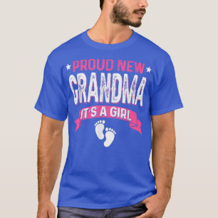 Camiseta Funny Family Gender Reveal Proud New Grandma It's 