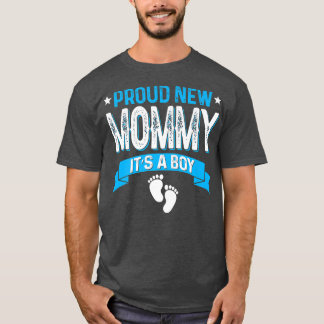 Camiseta Funny Family Gender Reveal Proud New Mommy It's A
