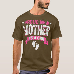 Camiseta Funny Family Gender Reveal Proud New Mother It's A