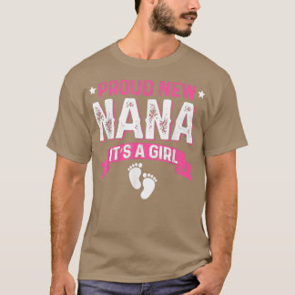 Camiseta Funny Family Gender Reveal Proud New Nana It's A G