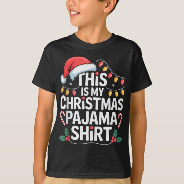 Camiseta Funny Family Xmas Men Women Kids This Is My Christ (Anverso)