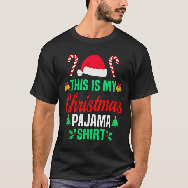 Camiseta Funny Family Xmas Men Women Kids This Is My Christ (Anverso)