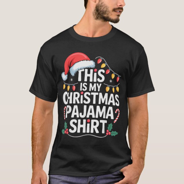 Camiseta Funny Family Xmas Men Women Kids This Is My Christ (Anverso)