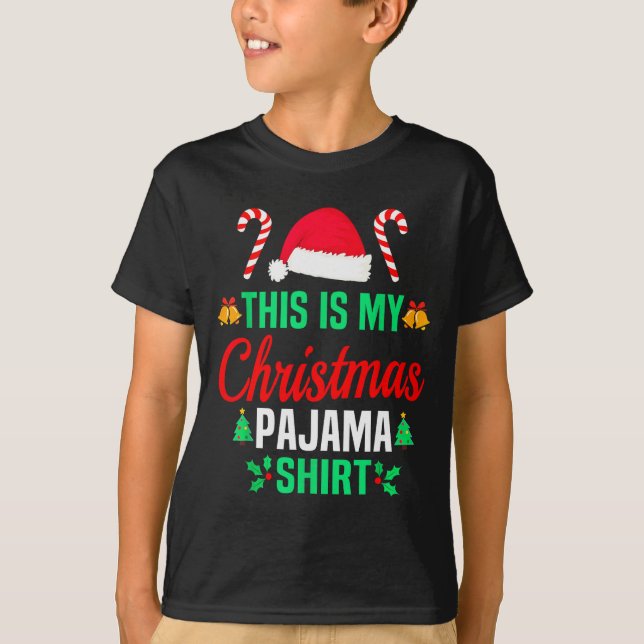 Camiseta Funny Family Xmas Men Women Kids This Is My Christ (Anverso)