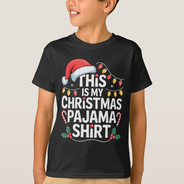 Camiseta Funny Family Xmas Men Women Kids This Is My Christ (Anverso)