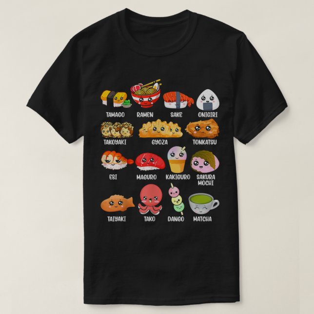Camiseta Funny fan japonés de la comida asiática Kawaii Ram (Diseño del anverso)