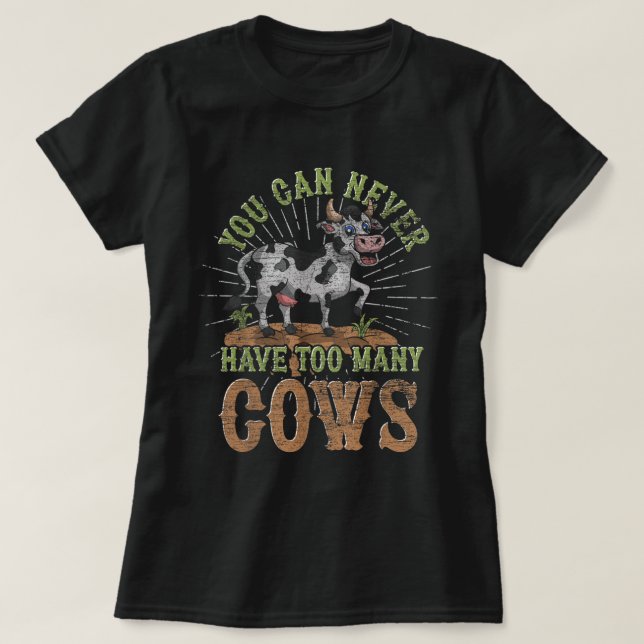Camiseta Funny Farmer Farm Animal Lover Cute Cow Lrbva. Per (Diseño del anverso)